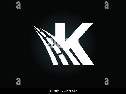 Letter R with road logo sing. The creative design concept for highway ...