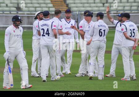 Birmingham, UK. 06th July, 2021. Men's Cricket - LV= County Championship Group One - Warwickshire Bears v Durham Credit: SPP Sport Press Photo. /Alamy Live News Stock Photo