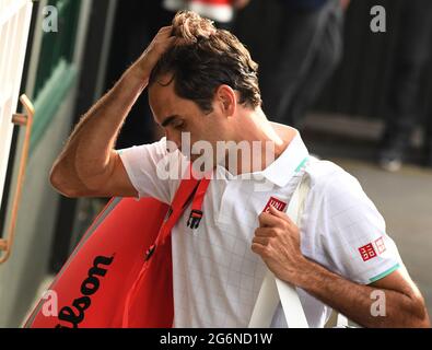 London, UK. 07th July, 2021. WIMBLEDON 2021 DAY 9 Credit: Roger Parker/Alamy Live News Stock Photo