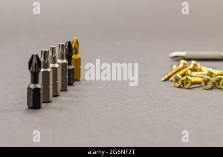 different bits in a row are set in a row. Stock Photo