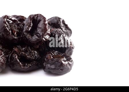 Prunes Isolated on a White Background Stock Photo