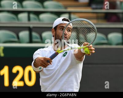 London, UK. 07th July, 2021. WIMBLEDON 2021 DAY 9 Credit: Roger Parker/Alamy Live News Stock Photo