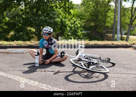 Abashiri, Hokkaido, Japan. 7th July, 2021. Kurumi Inagawa (JPN) Speed Skating : Japan national team training camp in Abashiri, Hokkaido, Japan . Credit: Yohei Osada/AFLO SPORT/Alamy Live News Stock Photo