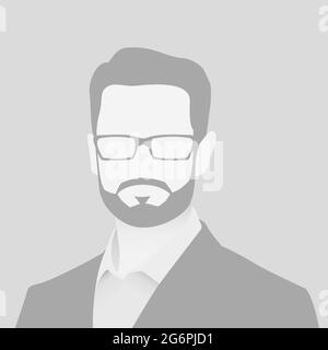 Default avatar photo placeholder. Grey profile picture icon. Business man illustration Stock Vector