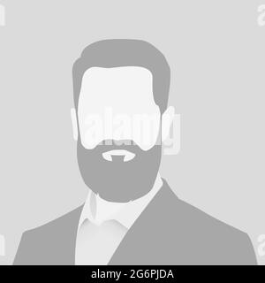 Default avatar photo placeholder. Grey profile picture icon. Business man illustration Stock Vector