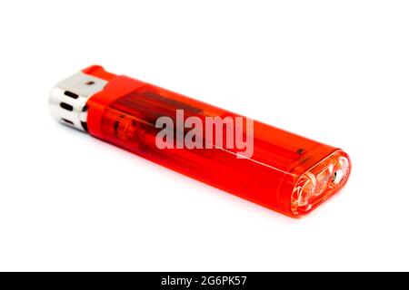 A picture of cigar lighter isolated on white background Stock Photo