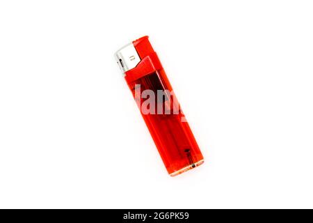 A picture of cigar lighter isolated on white background Stock Photo