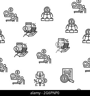 Stakeholder Business Vector Seamless Pattern Stock Vector