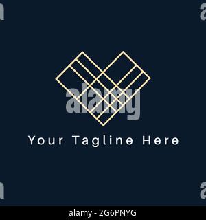 New modern business company vector logo design. Stock Vector