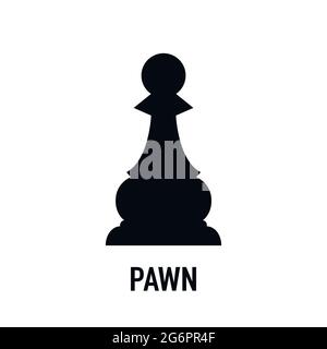 Chess pawn outline icon. linear style sign for mobile concept and web design. Chess piece icon. Stock Vector