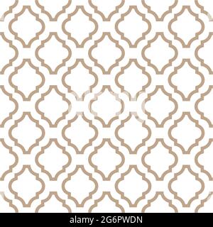 Monochrome neutral beige geometric seamless pattern. Retro tileable backgrounds line grid. Vintage style classic texture for wallpaper and fabric Stock Vector