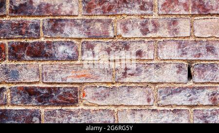 Close-up background texture of weathered brick with room for text Stock Photo