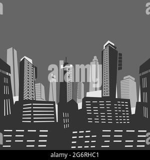 Vector Illustration City Panorama Background Stock Photo