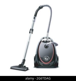 Vacuum cleaner isolated on white background. Stock Vector