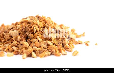 Dehydrated Lemon Peel Isolated on a White Background Stock Photo