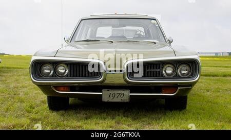The  Front of a 1970 Dodge Coronet Stock Photo
