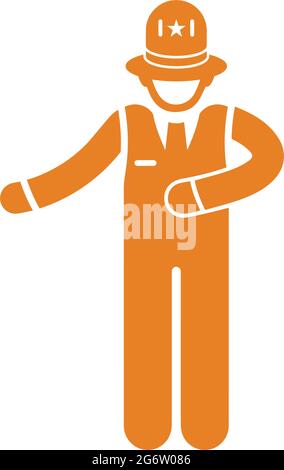 Welcome, man icon - Simple editable vector EPS file Stock Vector Image ...