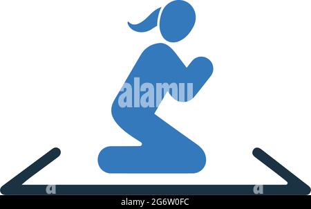 Pray, religion, prayer icon - Vector EPS file. Perfect use for print media, web, stock images, commercial use or any kind of design project. Stock Vector