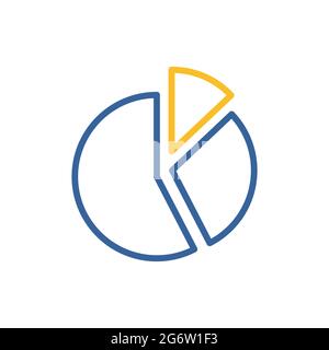 Pie Chart icon vector. Finances sign. Graph symbol for your web site design, logo, app, UI. Vector illustration, EPS10. Stock Vector