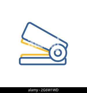 Stapler outline icon. Workspace sign. Graph symbol for your web site design, logo, app, UI. Vector illustration, EPS10. Stock Vector