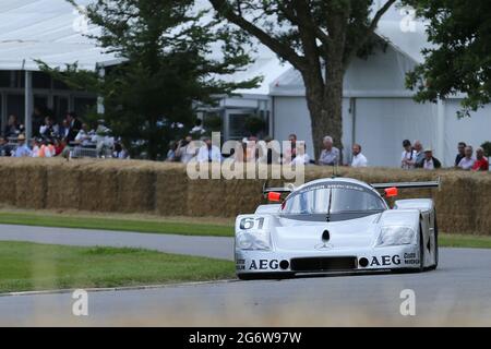 GOODWOOD Motor Circuit, 8th July 2021. Sauber Mercedes 61 during the Festival of Speed, Chichester, United Kingdom on 8 July 2021 Stock Photo