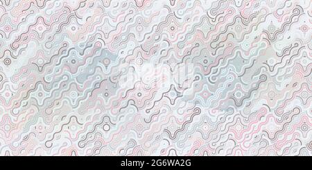 Abstract geometric seamless pattern circles overlapping.Bright pastel color design for background, carpet,wallpaper,clothing,wrapping,batik,fabric Stock Vector