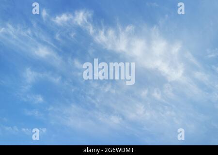 Cirrus clouds in sky Stock Photo