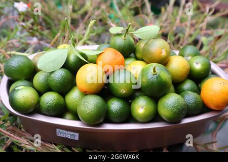 Bulk  fresh lemons Stock Photo