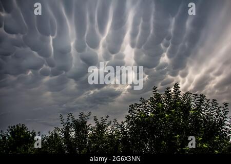 Clouds before the storm Stock Photo