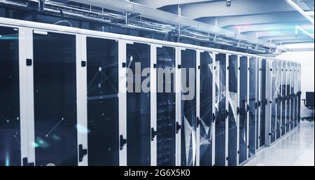 View of a server room Stock Photo