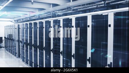 View of a server room Stock Photo