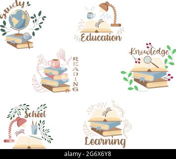 Cup with writing utensils pencil school elements Vector Image