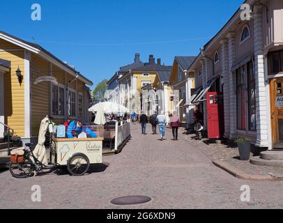 Porvoo Old town in Finland, Europe Stock Photo