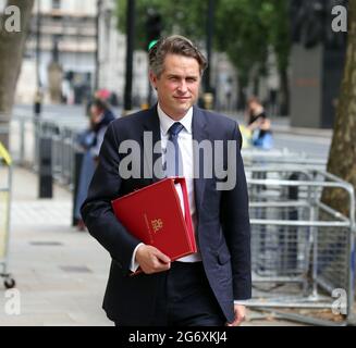 London, England, UK. 9th July, 2021. Secretary of State for Education GAVIN WILLIAMSON is seen in Whitehall. Credit: Tayfun Salci/ZUMA Wire/Alamy Live News Stock Photo