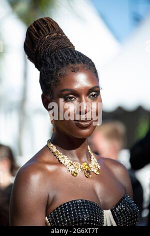 Jodie Turner-Smith attends the 'Stillwater' screening during the 74th annual Cannes Film Festival on July 8, 2021 in Cannes, France. (Photo by Franck Bonham/imageSPACE/Sipa USA) Stock Photo