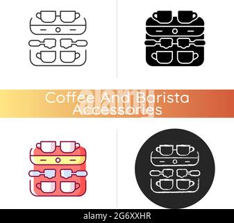 Professional coffee machine icon Stock Vector
