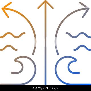Rip current wave linear icon Stock Vector Image & Art - Alamy