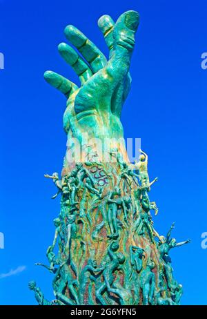 Miami, Holocaust Memorial, The Sculpture of Love and Anguish, Stock Photo