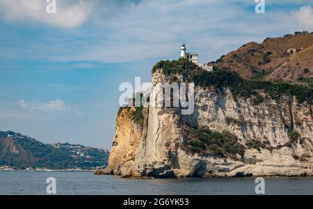 A picture of the Capo Miseno Lighthouse. Stock Photo