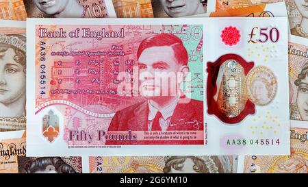 The new Bank of England £50 polymer banknote featuring World War