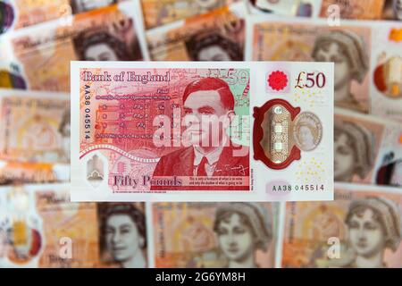 The new Bank of England £50 polymer banknote featuring World War