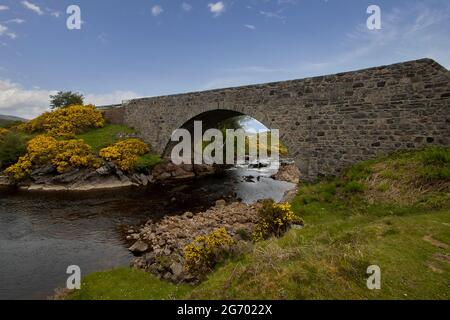 The River Dionard in the Scottish Highlands, UK Stock Photo