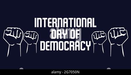 International Day of Democracy vector template Stock Vector
