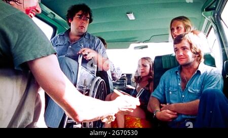 USA. Paul A. Partain, William Vail, Marilyn Burns and Teri McMinn in a ...