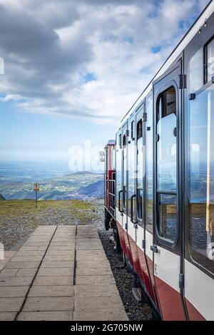 Clogwyn Station, Snowdonia, Wales Stock Photo