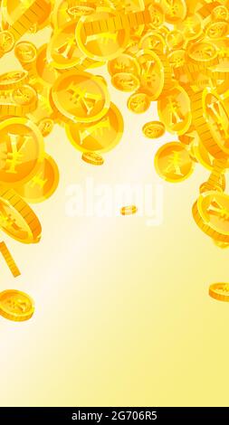 Chinese yuan coins falling. Nice scattered CNY coins. China money. Terrific  jackpot, wealth or success concept. Vector illustration Stock Vector Image  & Art - Alamy