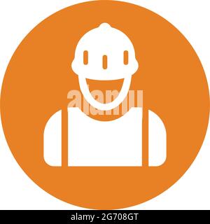 Serviceman, work icon - Simple editable vector EPS file. Stock Vector