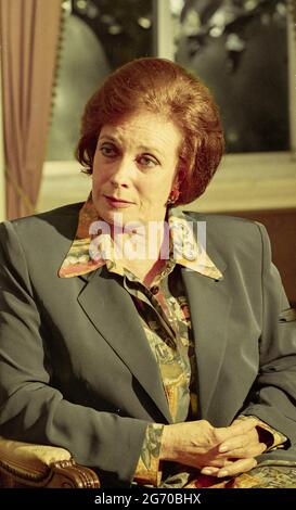 Jehan Sadat,wife of Anwar Sadat in 1997 Photo by Dennis Brack Stock ...