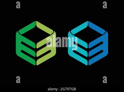 Initial Monogram Letter EE Logo Design Vector Template E E Letter Logo Design EE Lettermark Logo Design Stock Vector