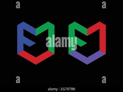 Initial Monogram Letter FMC Logo Design Vector Template F M C Letter Logo Design FMC Logo Design may use for any purpose Stock Vector